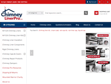 Tablet Screenshot of chimneylinerpro.com